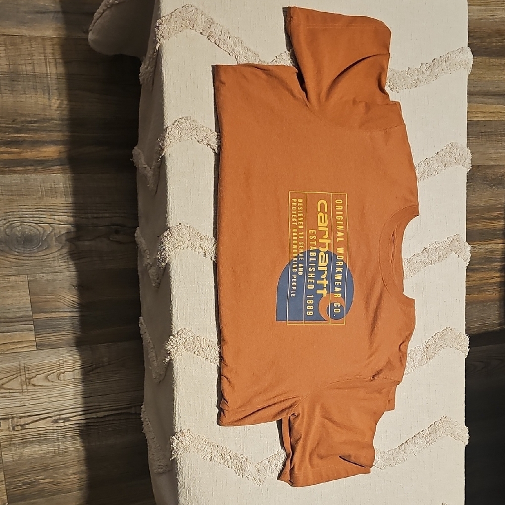Carhartt Rust T-Shirt with Graphic Print
